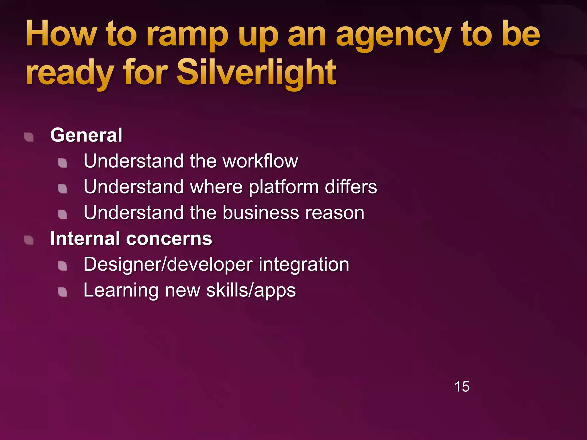 The Business of Microsoft Silverlight