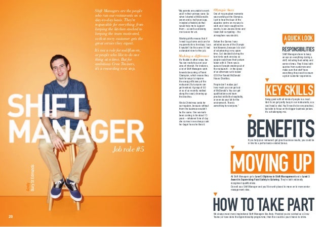 shift manager responsibilities