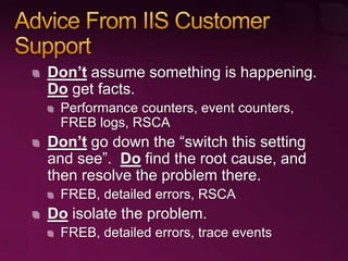 Everything You Need to Know about Diagnostics and Debugging on Microsoft Internet Information Services 7