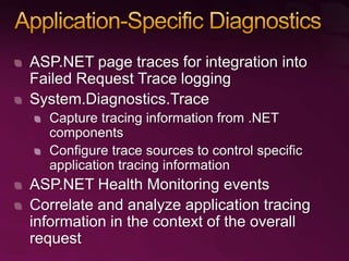 Everything You Need to Know about Diagnostics and Debugging on Microsoft Internet Information Services 7