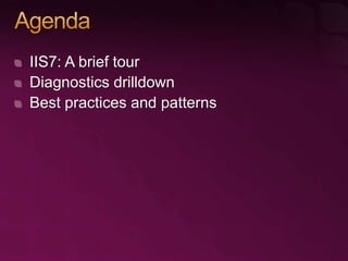 Everything You Need to Know about Diagnostics and Debugging on Microsoft Internet Information Services 7