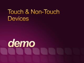 Using Microsoft Silverlight for Creating Rich Mobile User Experiences