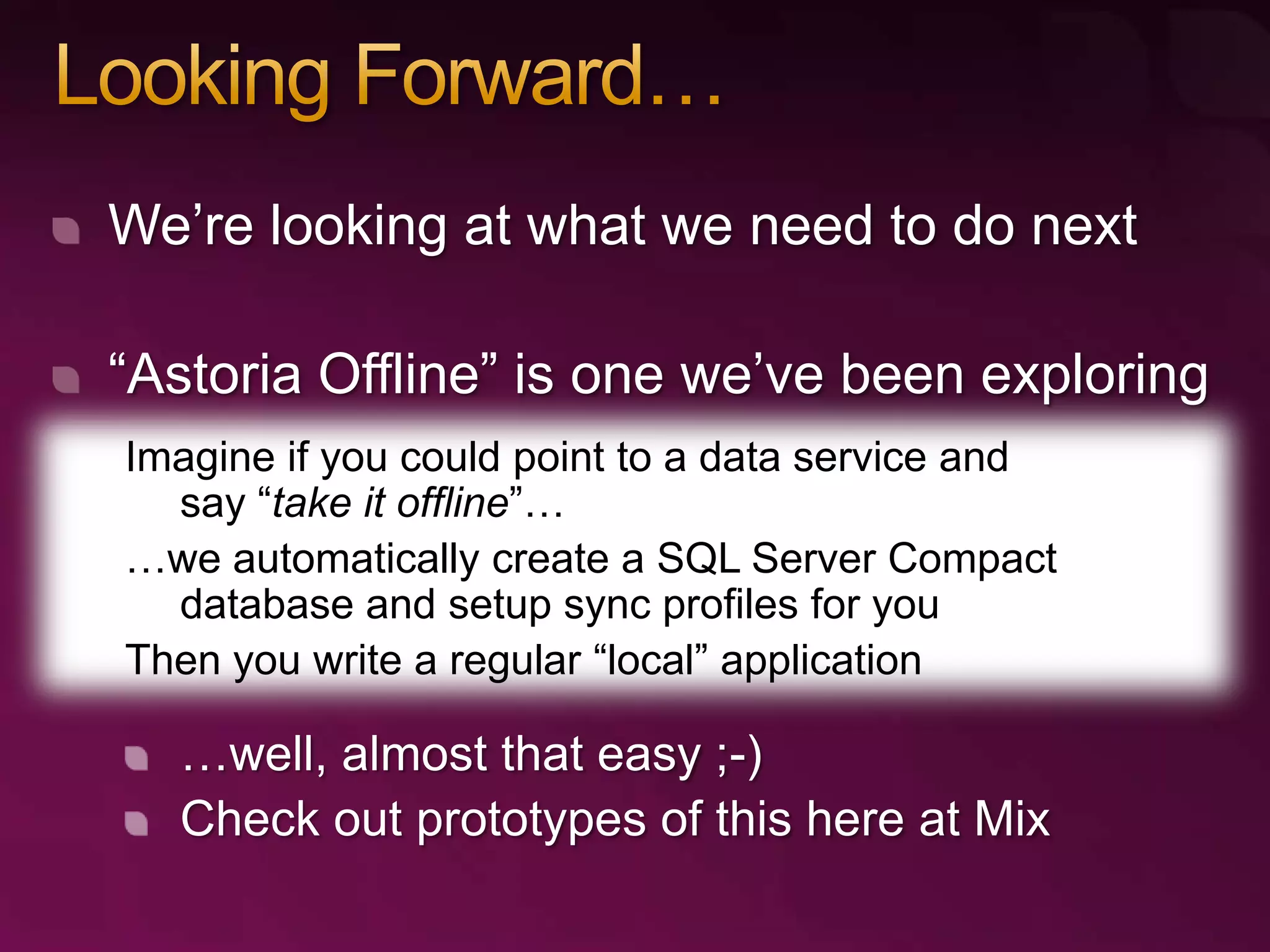 RESTful Data Services with the ADO.NET Data Services Framework