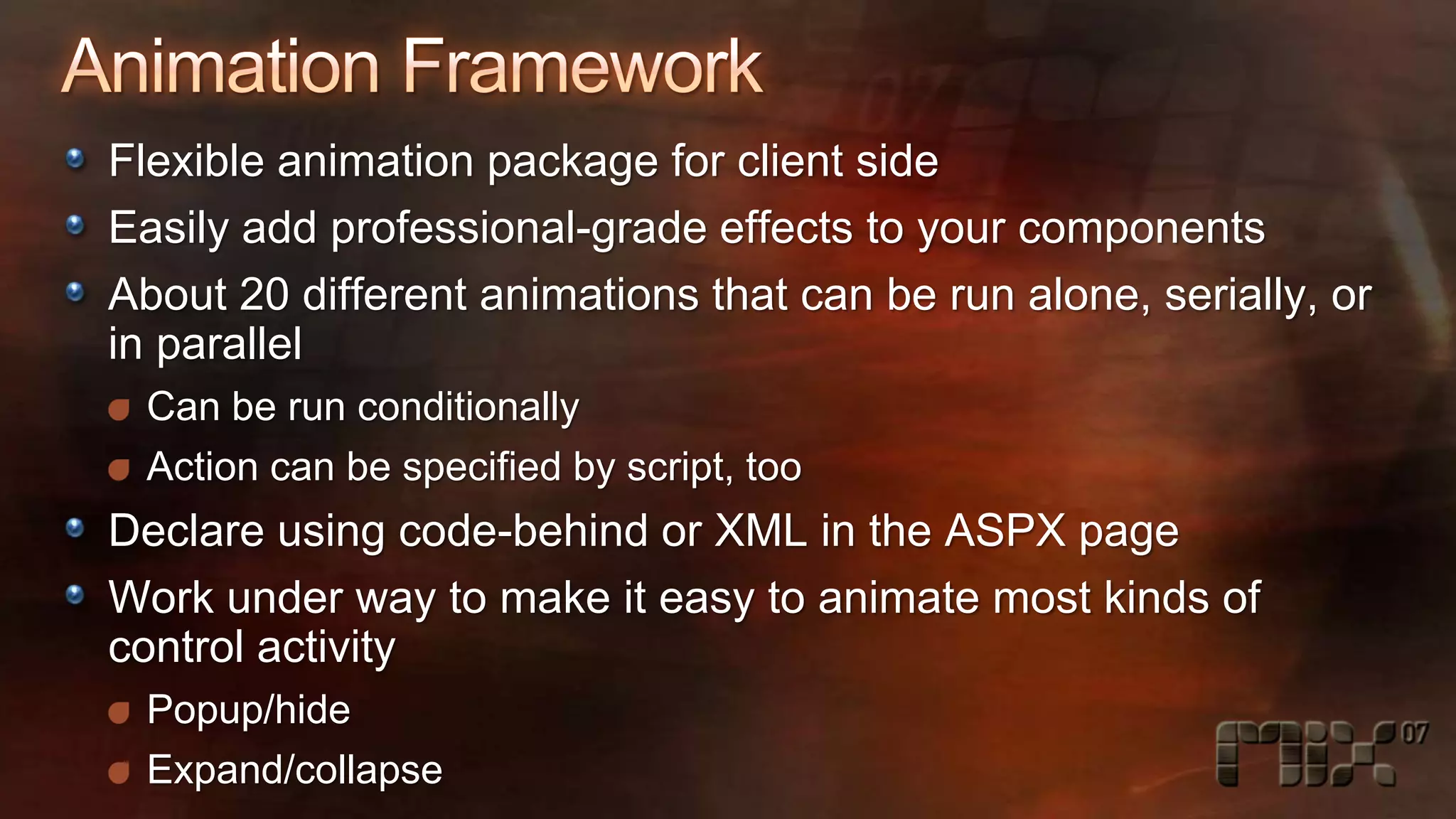 High-Speed Development with the AJAX Control Toolkit