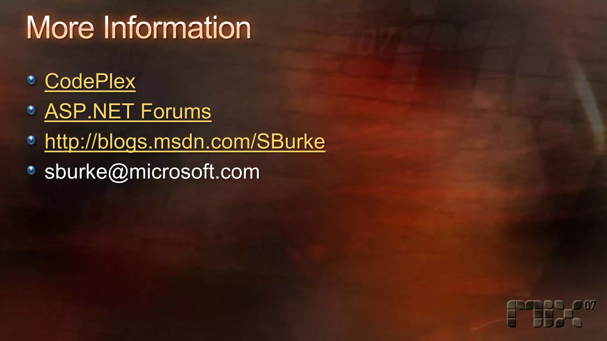 High-Speed Development with the AJAX Control Toolkit