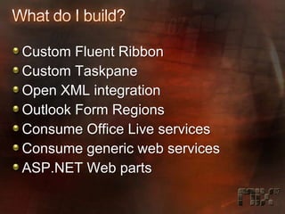 Front-Ending the Web with Microsoft Office