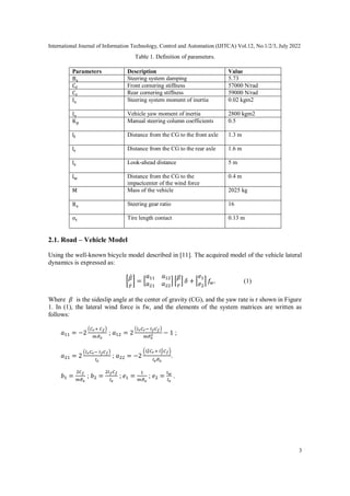 IMPROVED CONTROL DESIGN FOR AUTONOMOUS VEHICLES | PDF