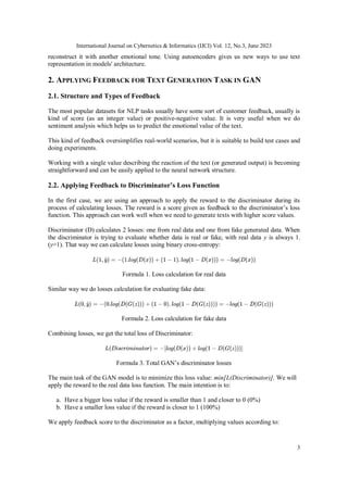TEXT GENERATION WITH GAN NETWORKS USING FEEDBACK SCORE | PDF