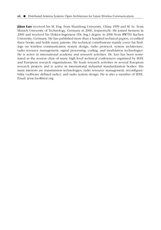 Distributed Antenna Systems Open Architecture For Future Wireless ...