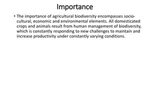 Agricultural biodiversity | PPTX