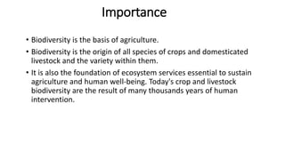 Agricultural biodiversity | PPTX