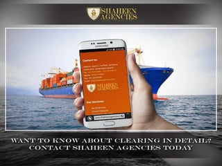 Clearing Agents in Pakistan