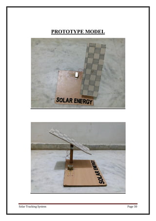 Solar Tracking System Page 30
PROTOTYPE MODEL
 