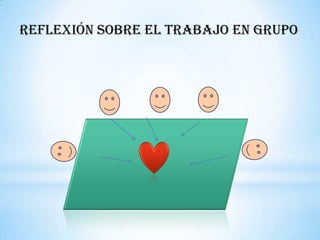 Reflexión sobre el trabajo en grupo
 