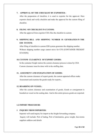 Freight Forwarding Operations Checklist.pdf A STUDY ON CHALLENGES & OPPORTUNITIES FOR FREIGHT FORWARDERS IN INDIA ...