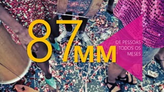 MM
DE PESSOAS
TODOS OS
MESES
 