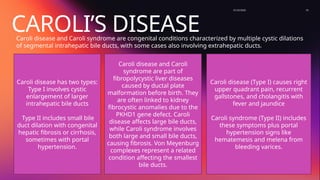 Caroli Types BILIARY TREE RADIOLOGY ADVANCE IMAGING (USG, CT SCAN, MRI AND ERCP) OF ...