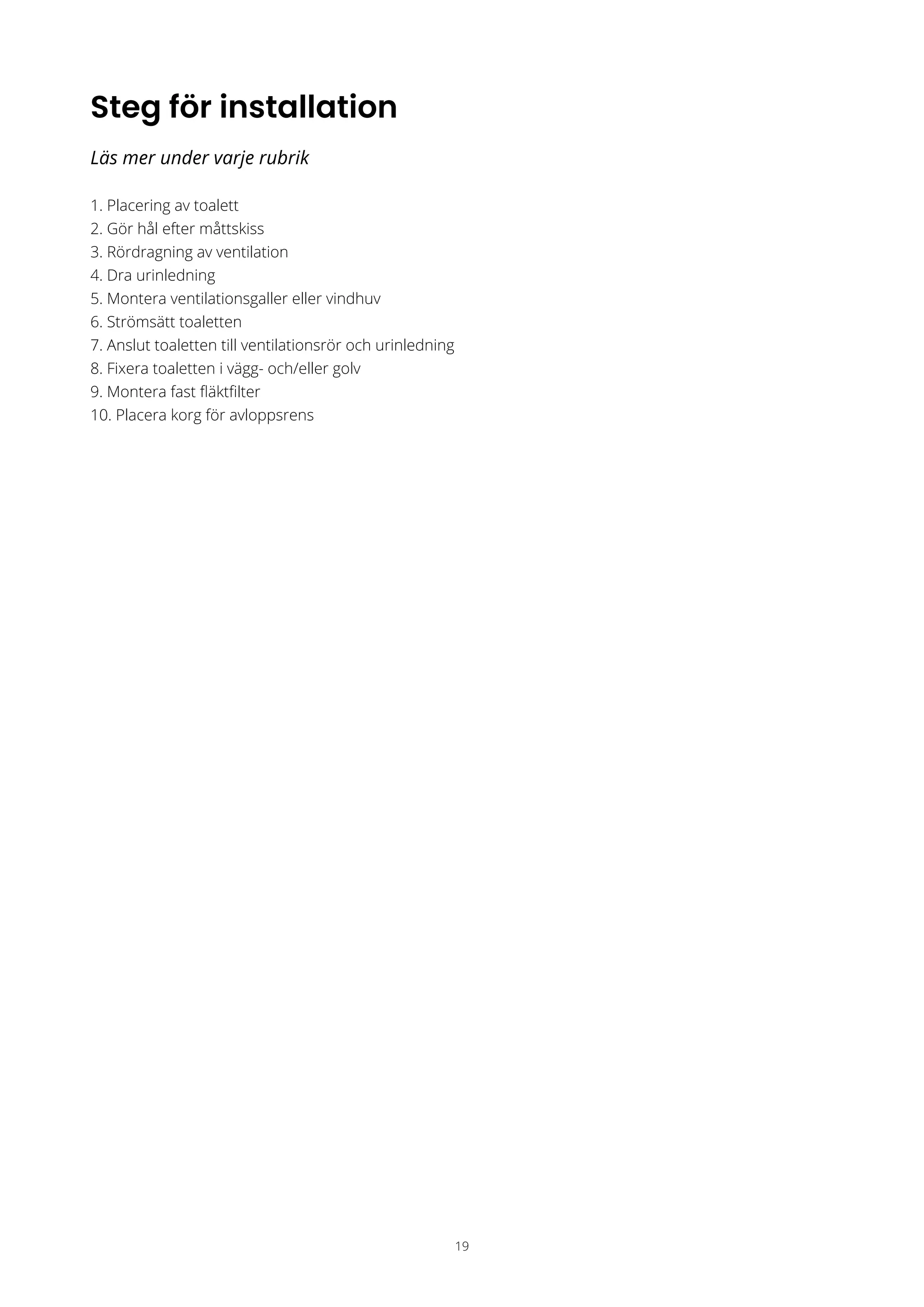 Fast Installation Eller 12356 01 installation manual tiny with urine tube all languages web (1 ...