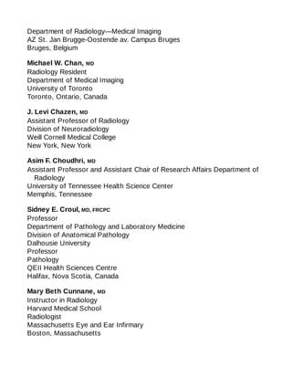 Meei Radiologist Comprehensive Guide to Magnetic Resonance Imaging of the Brain and ...