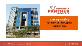 1236 Sq Ft Office
For Rent in The Capital
Science City
 