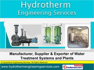 Manufacturer, Supplier & Exporter of Water Treatment Systems and Plants 