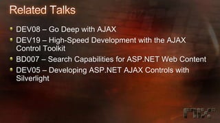AJAX Patterns with ASP.NET