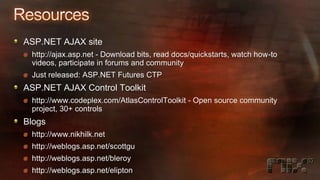 AJAX Patterns with ASP.NET
