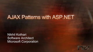 AJAX Patterns with ASP.NET