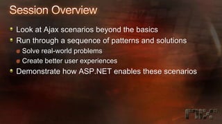 AJAX Patterns with ASP.NET