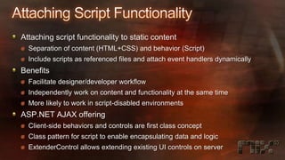 AJAX Patterns with ASP.NET