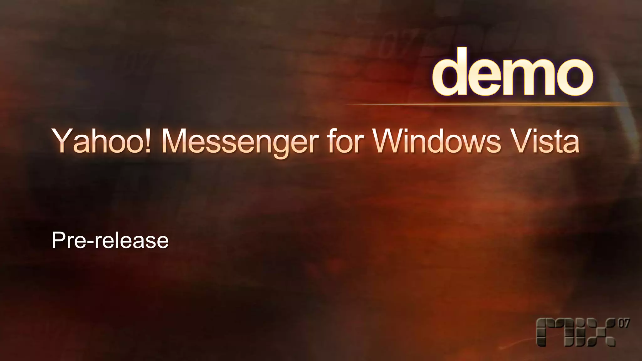 Yahoo! On Microsoft .NET 3.0 and Microsoft Expression