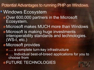 Partying with PHP (…and the Microsoft Platform)