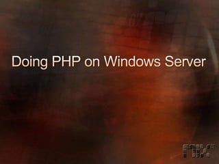 Partying with PHP (…and the Microsoft Platform)
