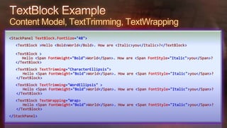 Windows Presentation Foundation for Developers - Part 1