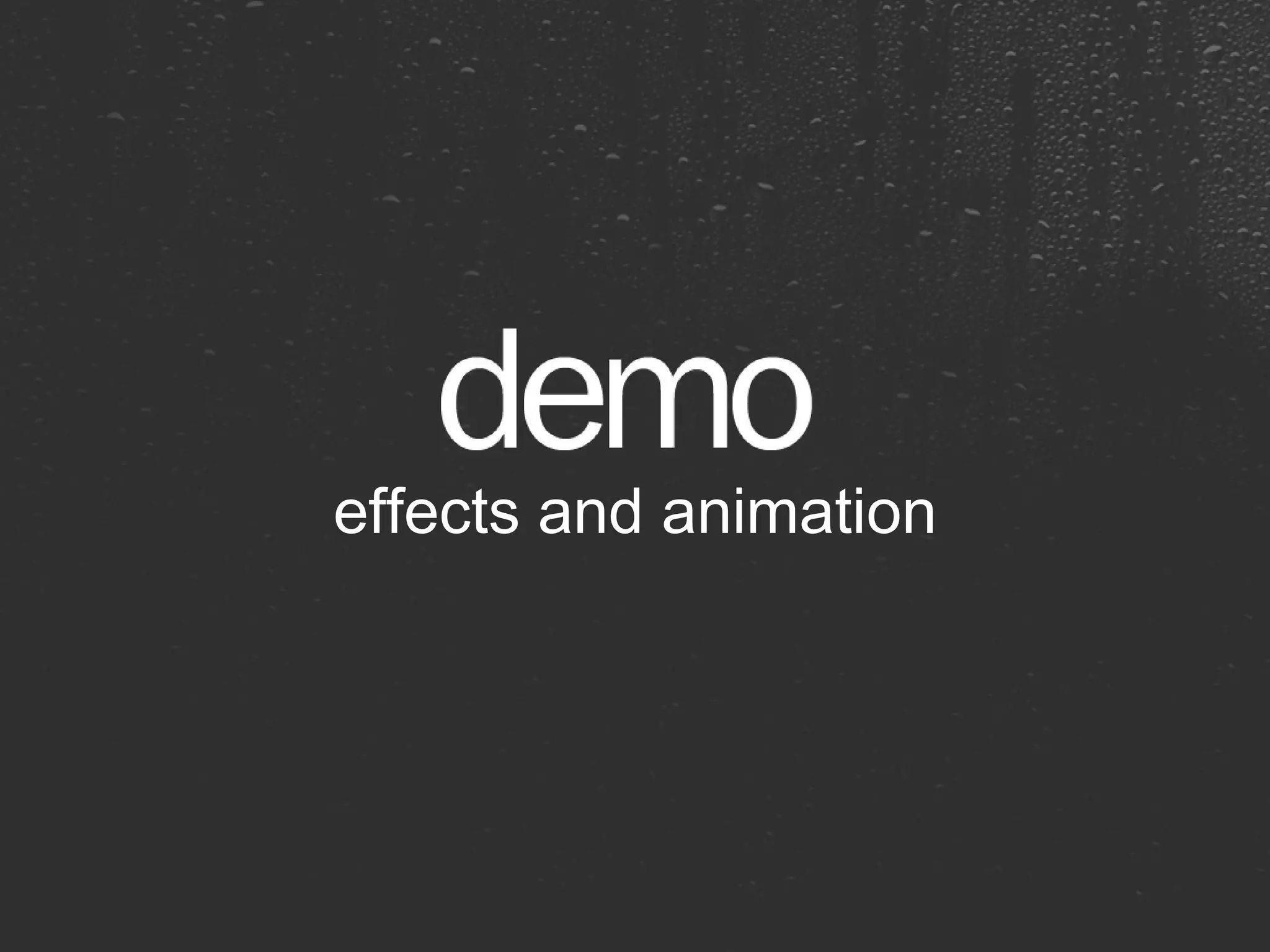 effects and animation 