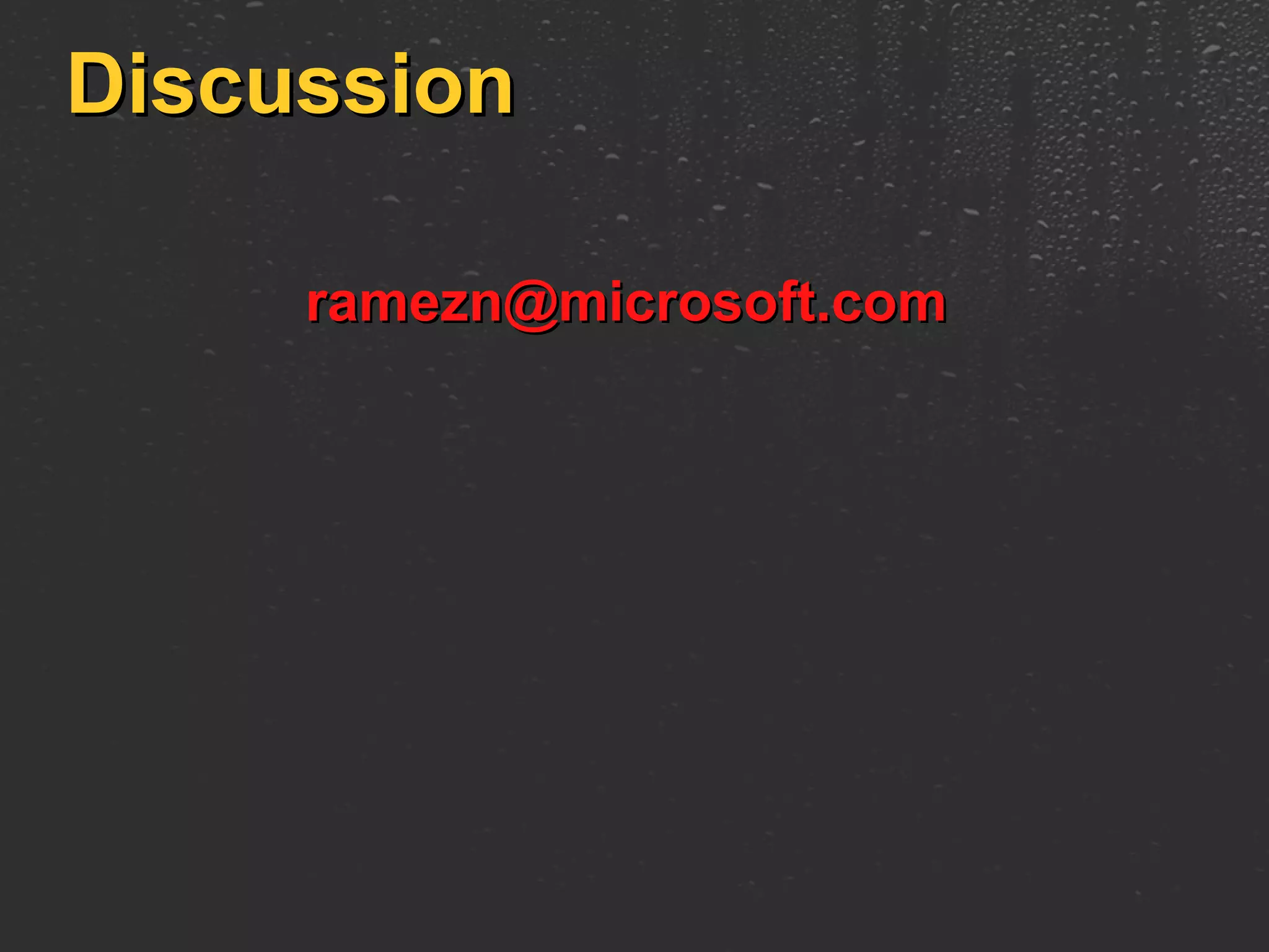 Discussion [email_address]   