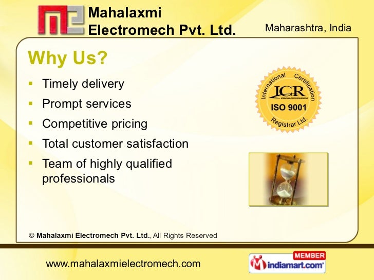 Mahalaxmi Electromech Pvt. Ltd. Maharashtra India