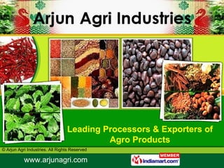 Leading Processors & Exporters of Agro Products 