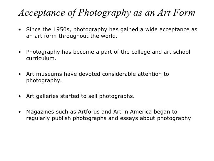 Photography a new art or yet another scientific achievement