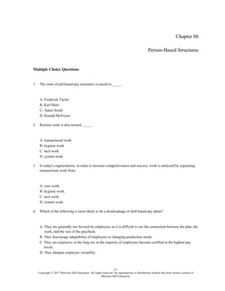 Comprehensive Guide to Compensation Structures and Pay Plans | PDF