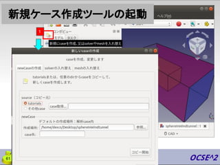 新規ケース作成ツールの起動
61
1
 