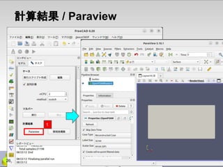 計算結果 / Paraview
1
26
 