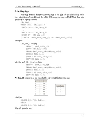 giao-trinh-sql-dai-hoc-hue-pptx | PDF