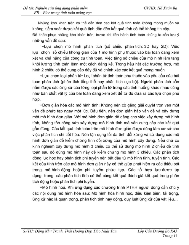 Nghien Cuu Ung Dung Phan Mem Fb Pier Trong Tinh Toan Mong Coc Pdf