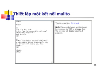 63
Thiết lập một kết nối mailto
 