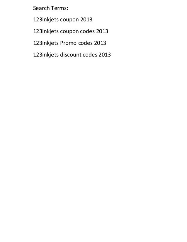 123inkjets coupon codes 2013 up to 75 off 123inkjets coupon codes 2013