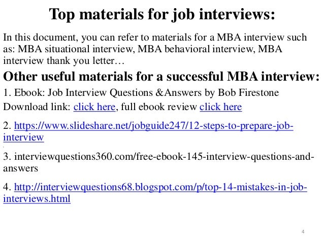 Mba Situational Questions 80 mba questions and answers Mba Situational Questions 80 mba questions and answers