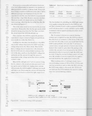 123 robotics experiments for the evil genius
