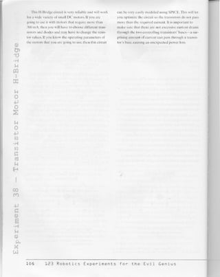 123 robotics experiments for the evil genius