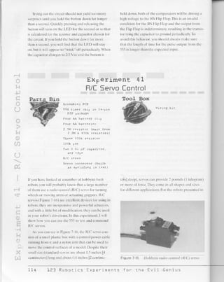 123 robotics experiments for the evil genius